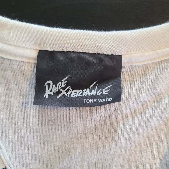 Vintage Tony Ward Rare Xperiance Western TShirt Sz S Fringe Conchos Leather Stud - Picture 4 of 10